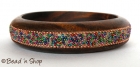 Bangle Studded with Colorful Grains