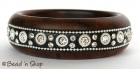 Black Colored Bangle Embedded with Rhinestones & Accessories