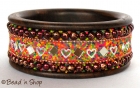 Bangle Studded with Colorful Grains & Accessories