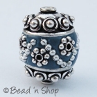 Blue Beads Studded with Metal Accessories & Chain