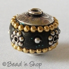 Black Beads Studded with Silver Plated Accessories & Metal Chain
