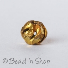 Perforated Round Brass Bead