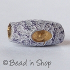 Purple Brass Bead in Cylindrical Shape
