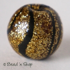 Golden-Black Round Bead