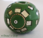 Green Bead with Work of Mirrors