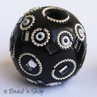 Black Bead with Exclusive Glasswork