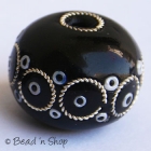 Black Egg Shaped Bead