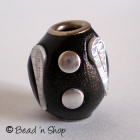 Black Bead Studded with Silver Accesseries