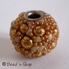 Bead Studded with Golden Color Grains