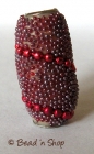 Red Grain Bead with Red Ball Chain