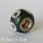 Glittering Euro Style Bead Studded with Flowers