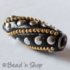 Black Bead Studded with Metal Chains & Accessories