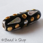 Black Cylindrical Bead Studded with Accessories