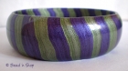 Green & Blue Striped Lac Bangle