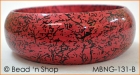 Red Lac Bangle having Small Black Linings