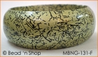 Aqua-marine Lac Bangle having Small Black Linings