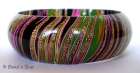 Green Multi-color Lac Bangle