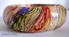 Cream Multi-color Lac Bangle
