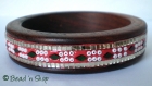Bangle Embeded with Seed Beads & Mirrors