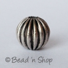 Round Silver Plated Copper Bead