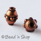 Oxidized Copper Bead in Cylindrical Shape