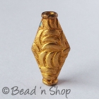 Gold Plated Copper Bead in Cylindrical Shape