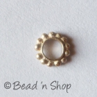 Silver-Plated Copper Bead with 4mm Hole Size