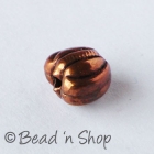 Heart-shaped Oxidized Copper Bead