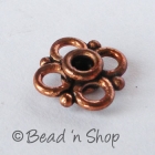 Flower-shaped Oxidized Copper Bead