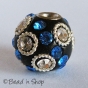 50pc Bead Studded with Wire Rings & Rhinestones