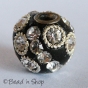 50pc Bead Studded with Wire Rings & Rhinestones