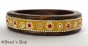  1pc Bangle Studded with Yellow Grains & Accessories