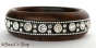 1pc Black Colored Bangle Embedded with Rhinestones & Accessories