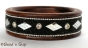 1pc Black Colored Bangle Studded with Mirrors & Grains