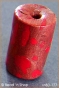 50pc Red Cylindrical Bead