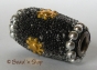 50pc Black Bead with Brass-color Accessories