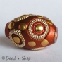 50pc Copper Color Bead Studded with Golden Rings & Accessories