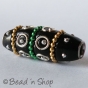 50pc Black Bead Studded with Metal Rings & Metal Chains