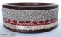 1pc Bangle Studded with Silver Grains, Mirrors & Chains
