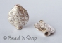 100gm Silver Plated Copper Bead in Round Flattened Shape