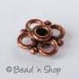 100gm Flower-shaped Oxidized Copper Bead