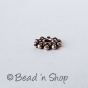 100gm Flat-round Silver Plated Oxidized Copper Bead