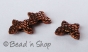 100gm Butterfly Oxidized Copper Bead