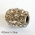 Cylindrical Bead Studded with Rhinestones