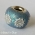 Glittering Euro Style Bead with Silver Flower