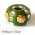 Green Euro Style Bead Studded with Rhinestones & Accessories